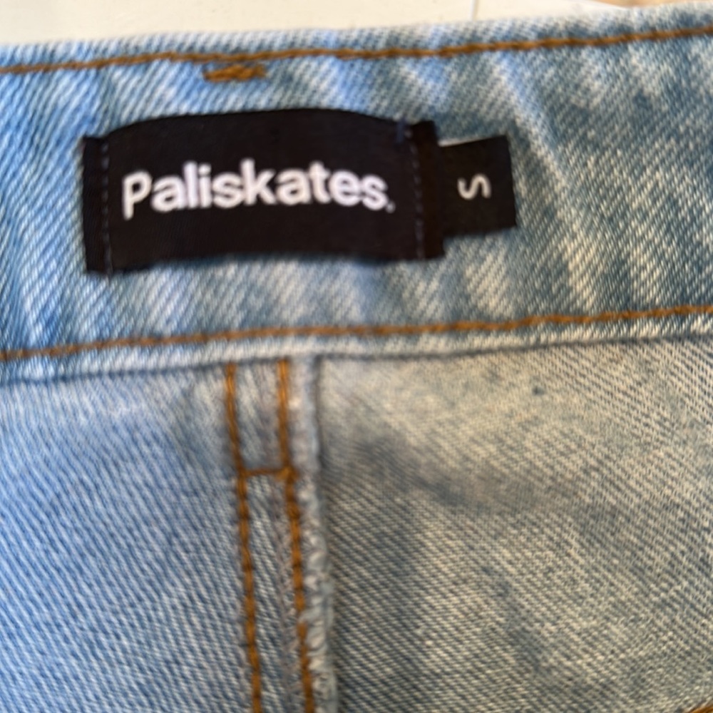 Paliskates Denim Patchwork Flare Jeans (S) - image 2